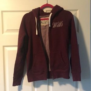 Jack Wills zip up hoodie